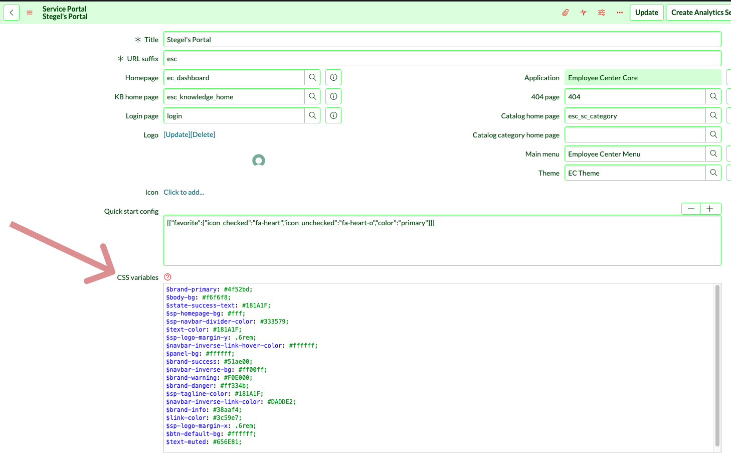 Portal Record with custom variables